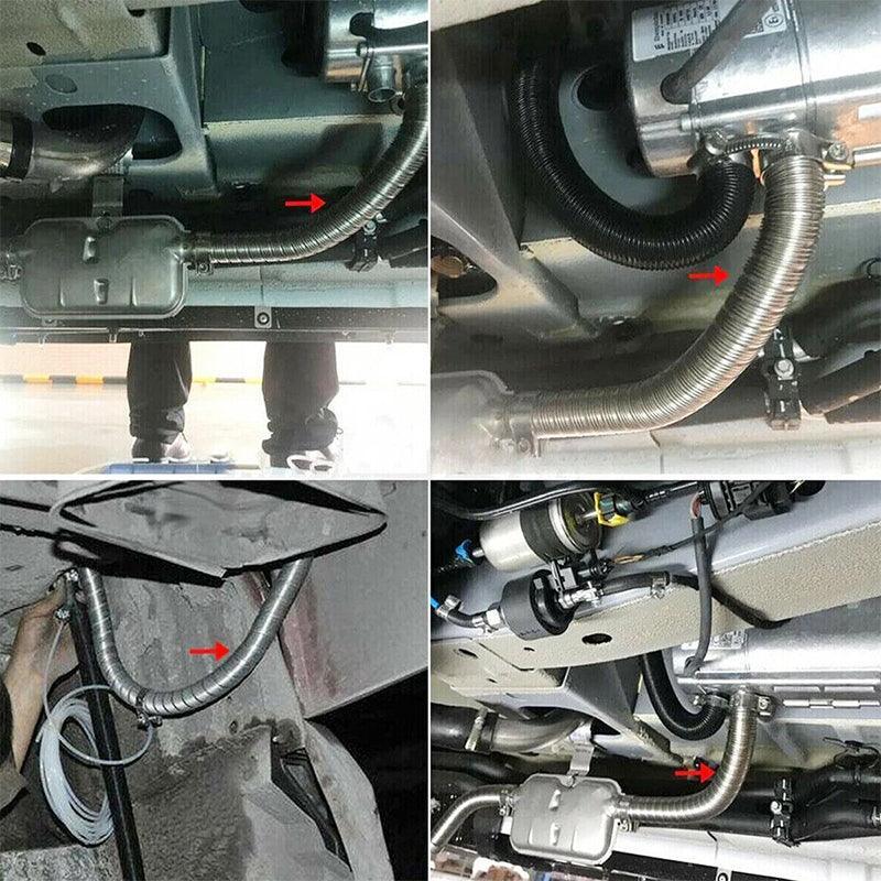 Automotive Parts: Air Diesel Parking Exhaust Pipe Hose with 24Mm Silencer Muffler Filter