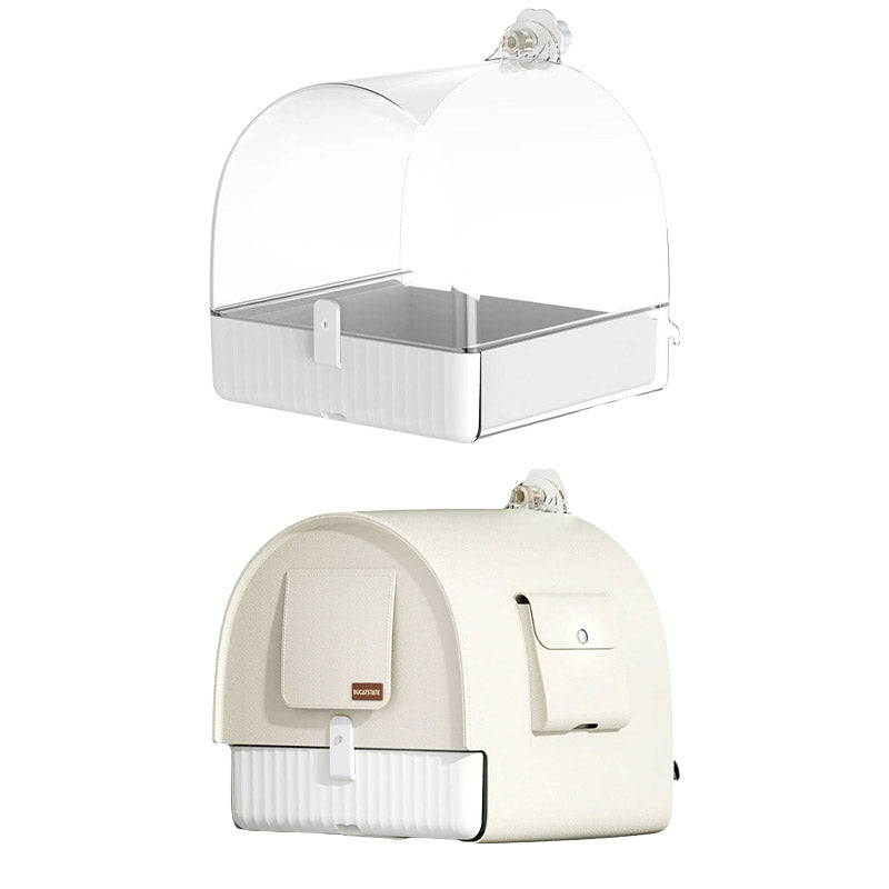 Bird Cage Accessories: 3in1 Parrot Bath Basin Bird Bathtub Cage or Accessory Pet Bird Feeder Water Bowl - Bathroom