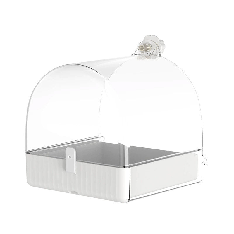 Bird Cage Accessories: 3in1 Parrot Bath Basin Bird Bathtub Cage or Accessory Pet Bird Feeder Water Bowl - Bathroom