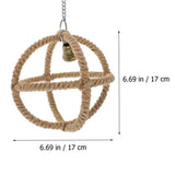 Bird Cage Accessories: Interactive Parrot Toys Nibbling Balls Hoop Swing Bird Chew Play Activity