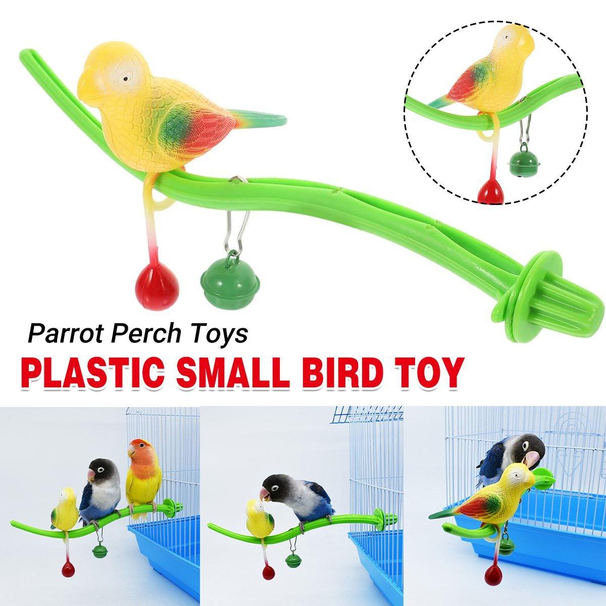 Bird Cage Accessories: Parrot Relieve Boredom Stand Pole Rack Chew Play Simulation Fake Bird Cage Toys