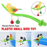 Bird Cage Accessories: Parrot Relieve Boredom Stand Pole Rack Chew Play Simulation Fake Bird Cage Toys