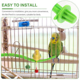 Bird Cage Accessories: Parrot Relieve Boredom Stand Pole Rack Chew Play Simulation Fake Bird Cage Toys