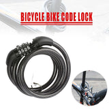 Automotive Parts: Bicycle Bike Code Lock Locker 4 Digits Password Code Steel Cable Secure Tough