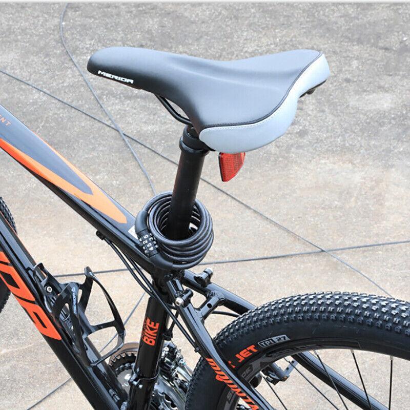 Automotive Parts: Bicycle Bike Code Lock Locker 4 Digits Password Code Steel Cable Secure Tough