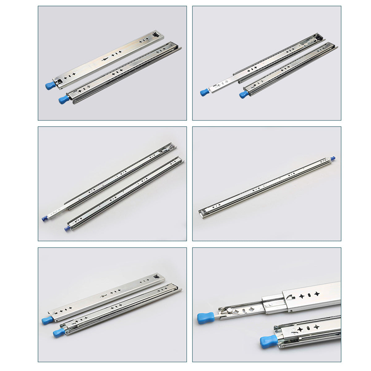 Door Hardware: 1 Pair Locking Drawer Slides Heavy Duty 120kg Runners Trailer 16 18 20 22 Inch - 20inch/500mm