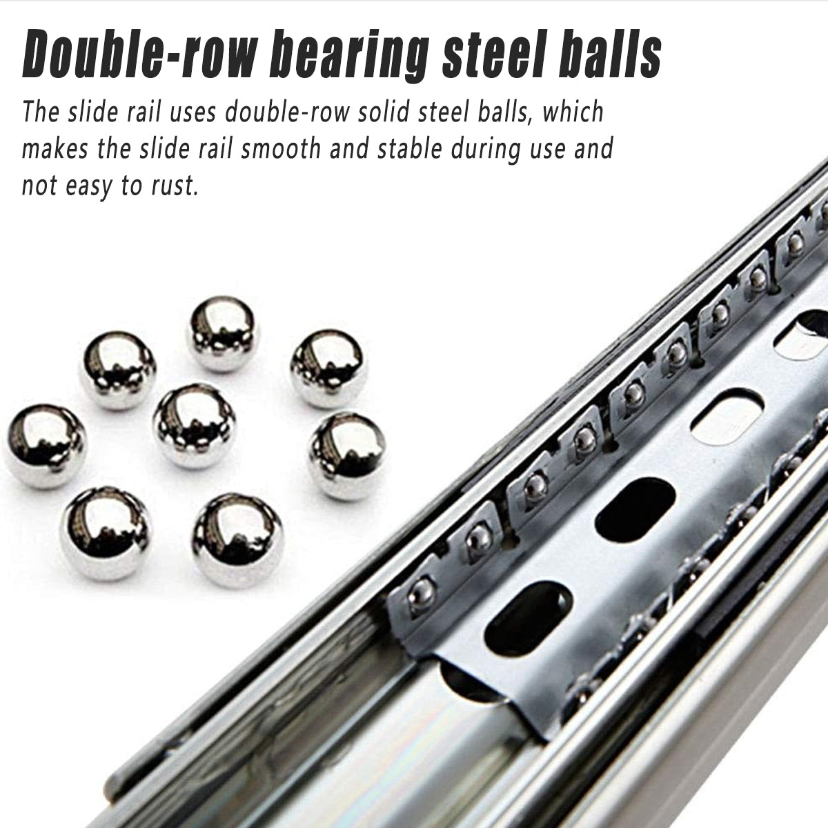 Door Hardware: 1 Pair Locking Drawer Slides Heavy Duty 120kg Runners Trailer 16 18 20 22 Inch - 20inch/500mm