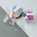 9Boxs Multicolor Pearl Head Pins Sewing Craft Needles for Cross Stitch Quilting