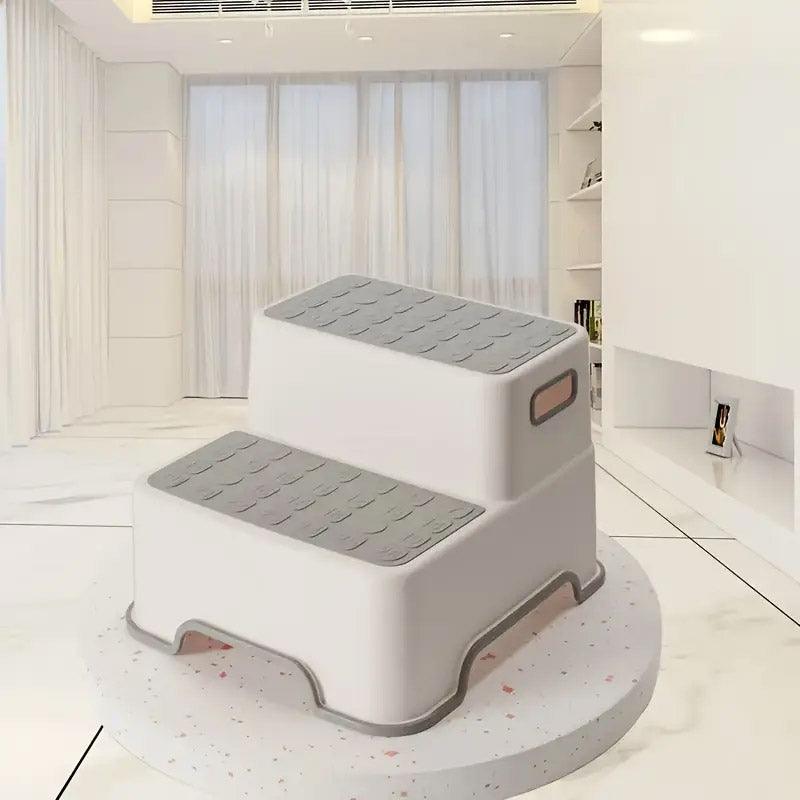 Laundry Baskets: Bathroom Step Stool Booster for Washing Hands and Reaching Sinks Easily