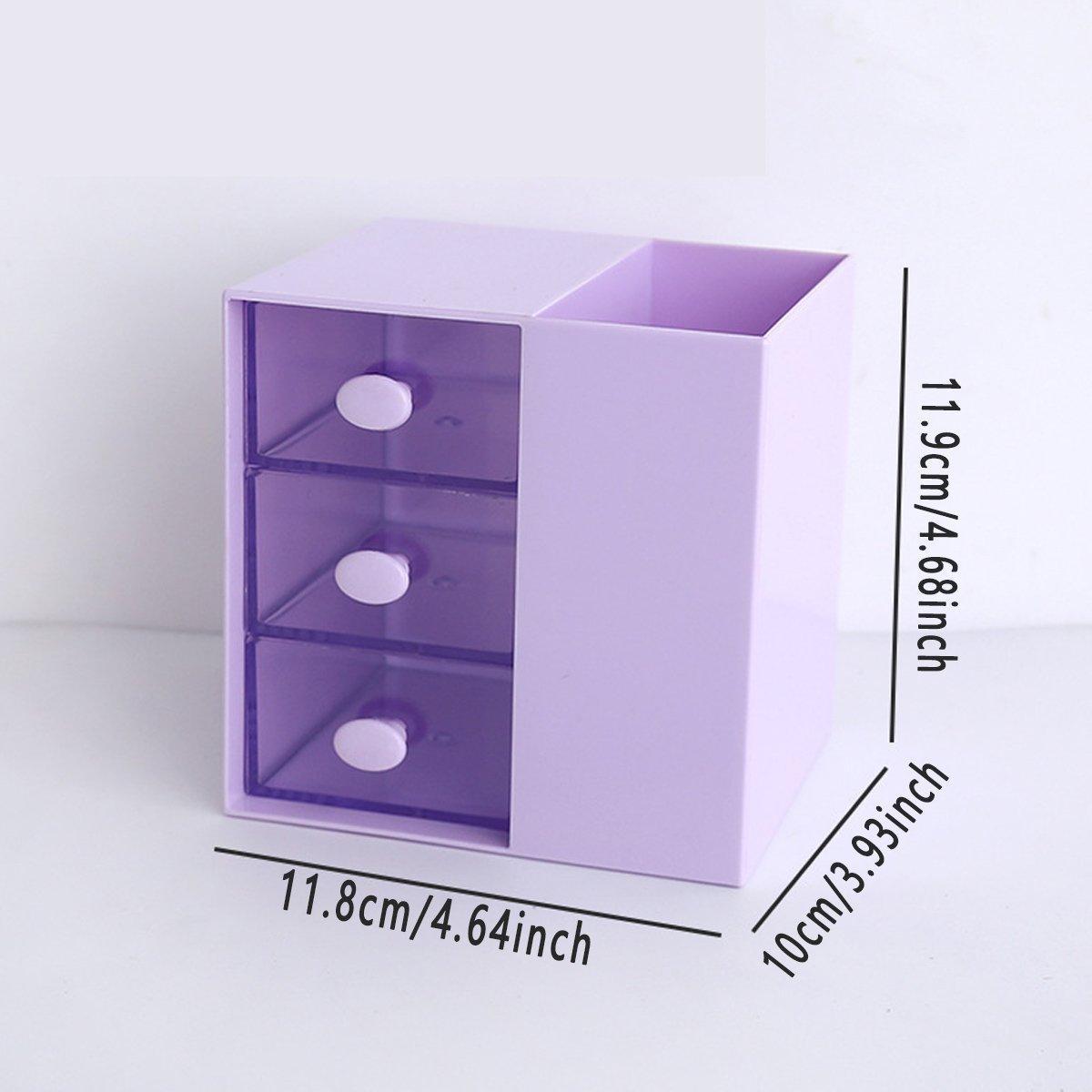 Storage Boxes: 2IN1 Pumping Pen Container Storage Box Cosmetic Drawer Office Organizer Box