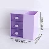 2IN1 Pumping Pen Container Storage Box Cosmetic Drawer Office Organizer Box
