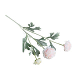 Artificial Flowers & Plants: 5pcs Artificial Peony Silk Flowers Bouquet Decor Faux Floral Arrangements - Purple Red