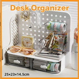 Storage Boxes: Desktop Storage Box Drawer Organizer Hole Plate Shelf Sub Storage Solution