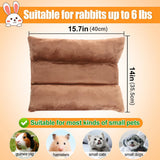 Small Animal Habitats & Cages: Small Animal Bed Cushion Plush Sleeping Mat for Pet Carrier Cage Nest Hamster - Pink