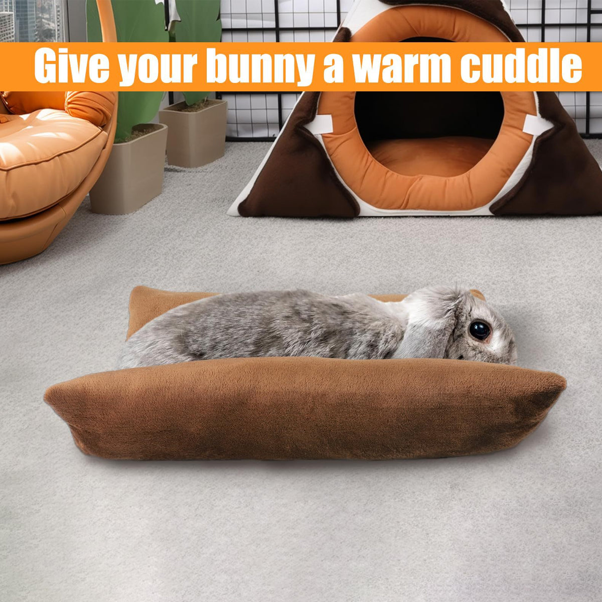 Small Animal Habitats & Cages: Small Animal Bed Cushion Plush Sleeping Mat for Pet Carrier Cage Nest Hamster - Pink