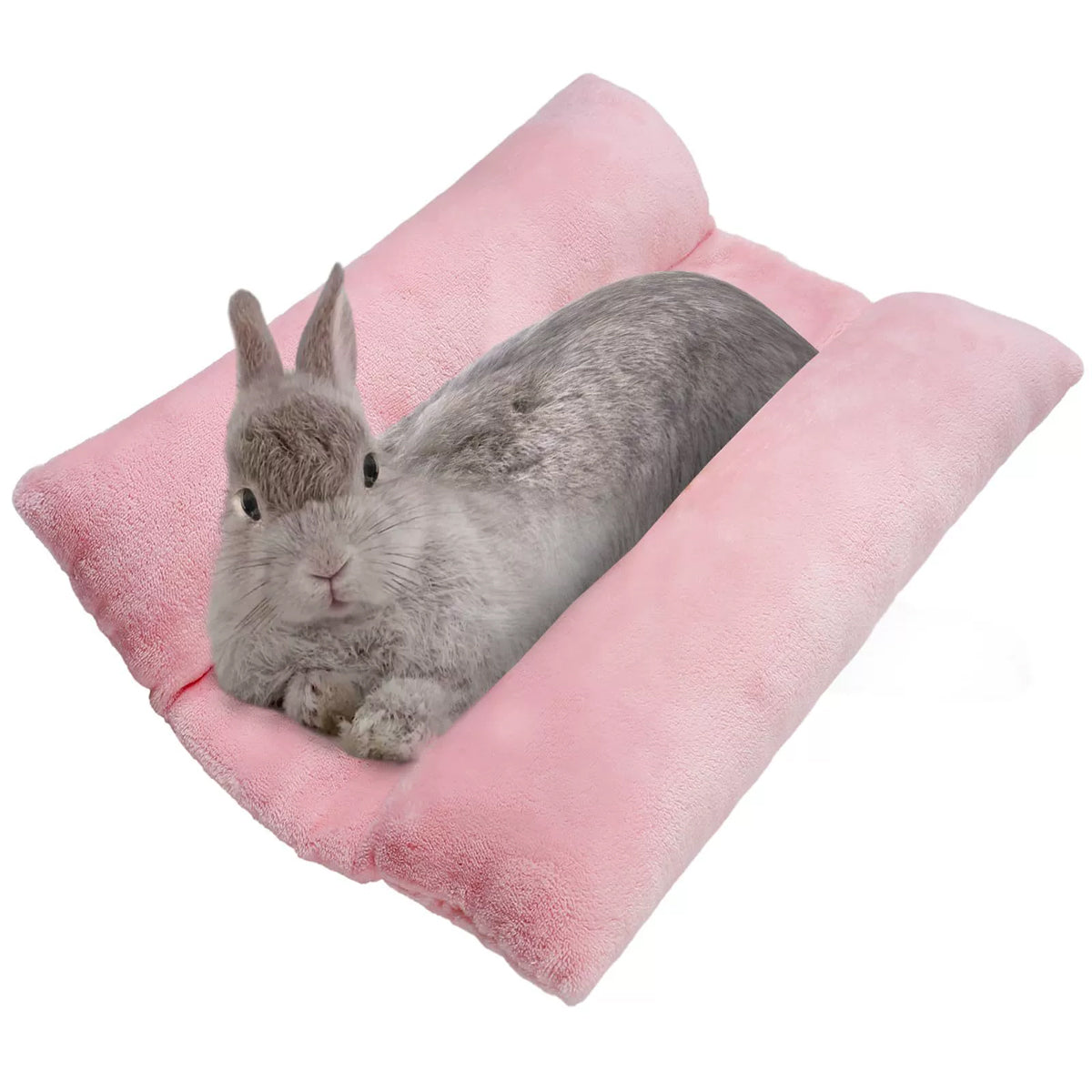 Small Animal Habitats & Cages: Small Animal Bed Cushion Plush Sleeping Mat for Pet Carrier Cage Nest Hamster - Pink