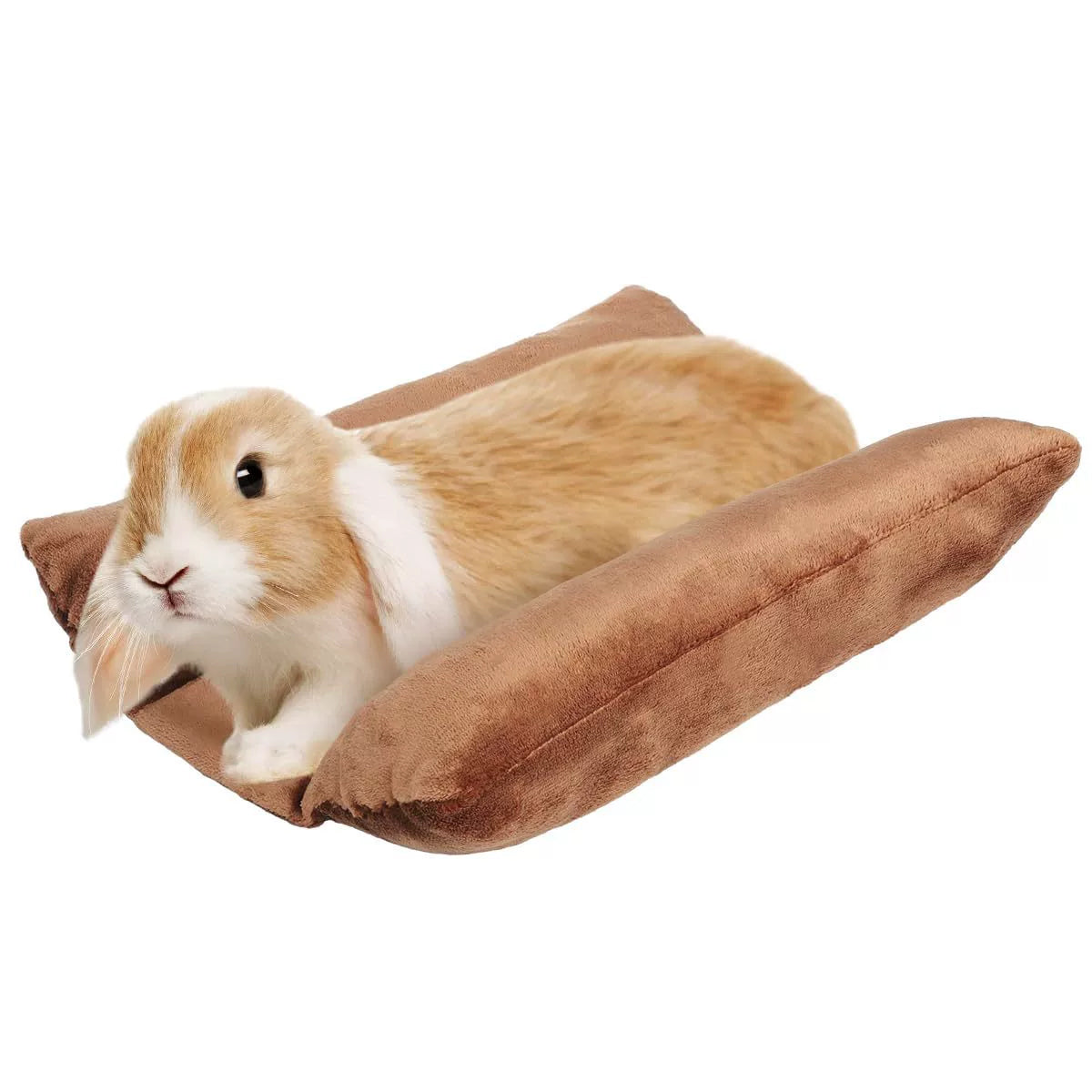 Small Animal Habitats & Cages: Small Animal Bed Cushion Plush Sleeping Mat for Pet Carrier Cage Nest Hamster - Pink