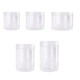 Food Storage: Wide Mouth Plastic Food Bottles 50pcs Transparent Sealed Storage Tanks Container - 10cm x 8.5cm