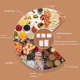 Food Storage: Wide Mouth Plastic Food Bottles 50pcs Transparent Sealed Storage Tanks Container - 10cm x 8.5cm