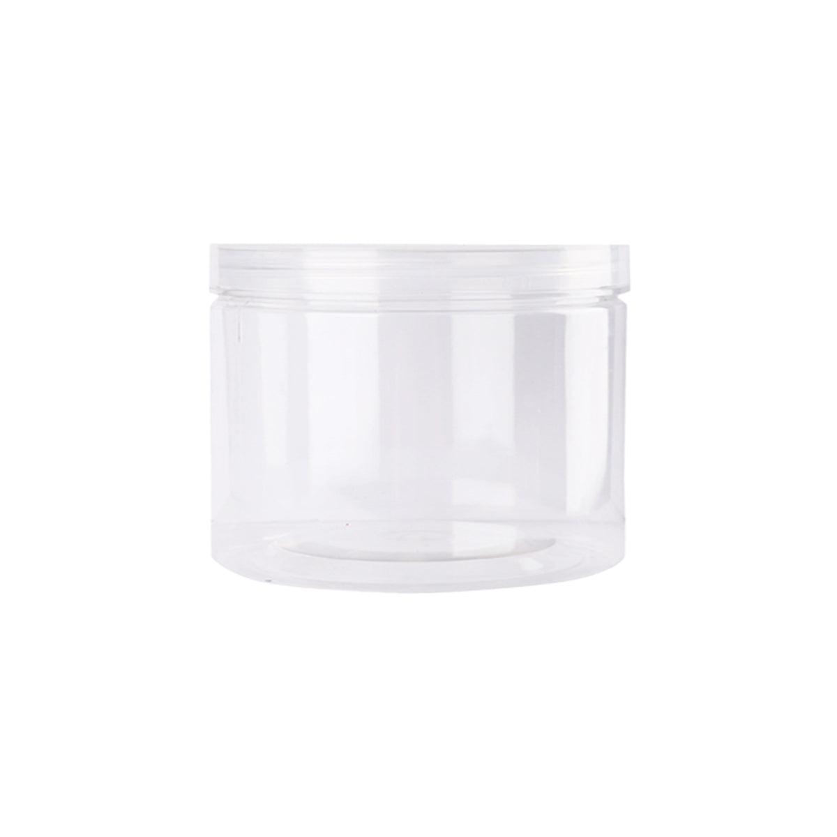 Wide Mouth Plastic Food Bottles 50pcs Transparent Sealed Storage Tanks Container - 10cm x 8.5cm