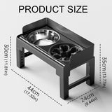 Dog Bowls, Feeders & Waterers: Height Adjustable Pet Feeding Bowl Dog Bowl Elevated Pet Dish Food Water Bowl