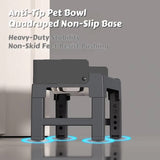 Dog Bowls, Feeders & Waterers: Height Adjustable Pet Feeding Bowl Dog Bowl Elevated Pet Dish Food Water Bowl