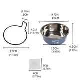 Cat Bowls, Feeders & Waterers: Stainless Steel Pet Bowl Hanging Cat Food Water Bowl Durable for Dogs and Cats - Red-12cm