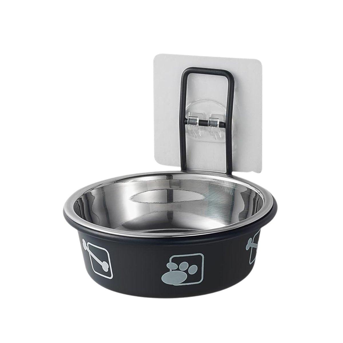 Cat Bowls, Feeders & Waterers: Stainless Steel Pet Bowl Hanging Cat Food Water Bowl Durable for Dogs and Cats - Red-12cm