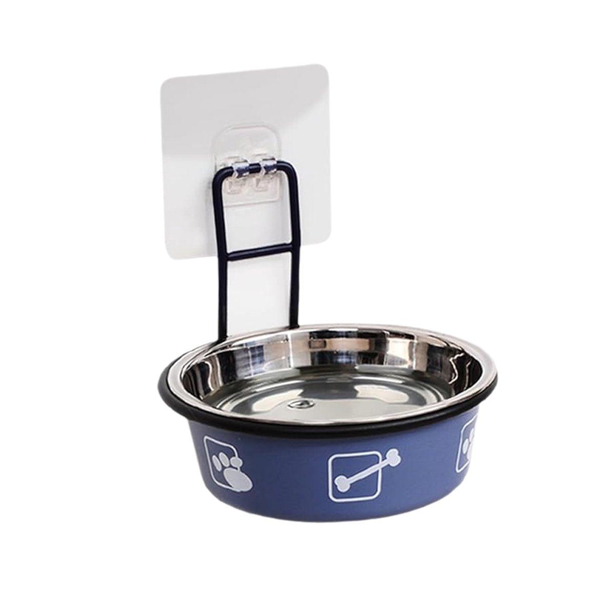 Cat Bowls, Feeders & Waterers: Stainless Steel Pet Bowl Hanging Cat Food Water Bowl Durable for Dogs and Cats - Red-12cm