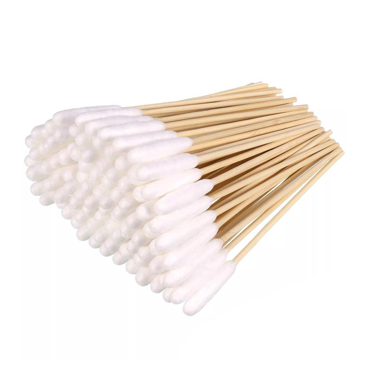 Pet Grooming Supplies: 200PCS Pet Ear Eye Nose Cleaning Cotton Swabs Disposable Dog Cat Grooming Tools