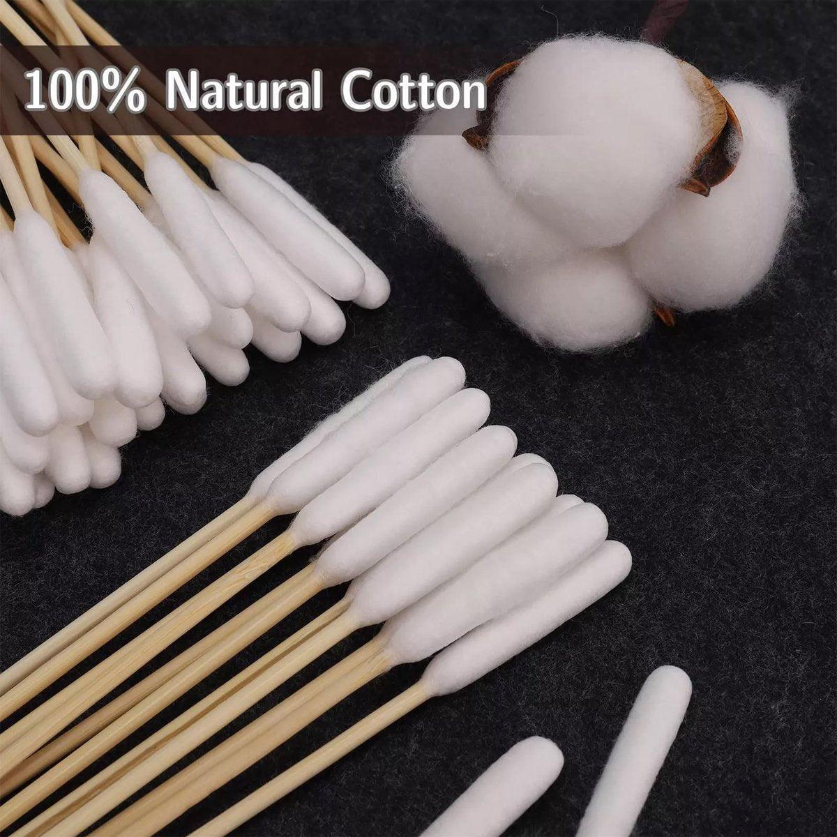 Pet Grooming Supplies: 200PCS Pet Ear Eye Nose Cleaning Cotton Swabs Disposable Dog Cat Grooming Tools