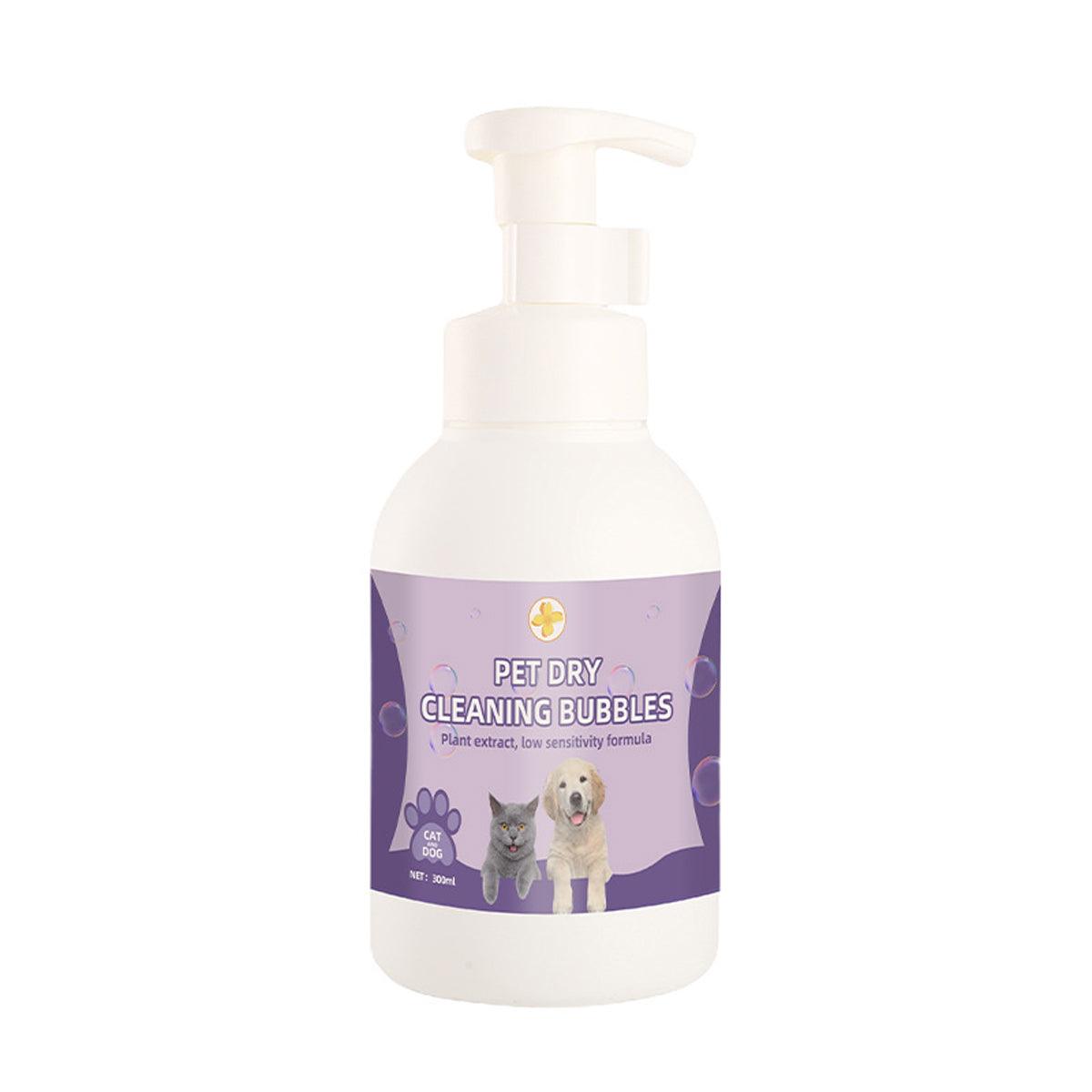 Pet Cleaning Supplies: 500ml Pet Leave In Dry Cleaning Foam No Rinse Bath Wash for Dogs and Cats