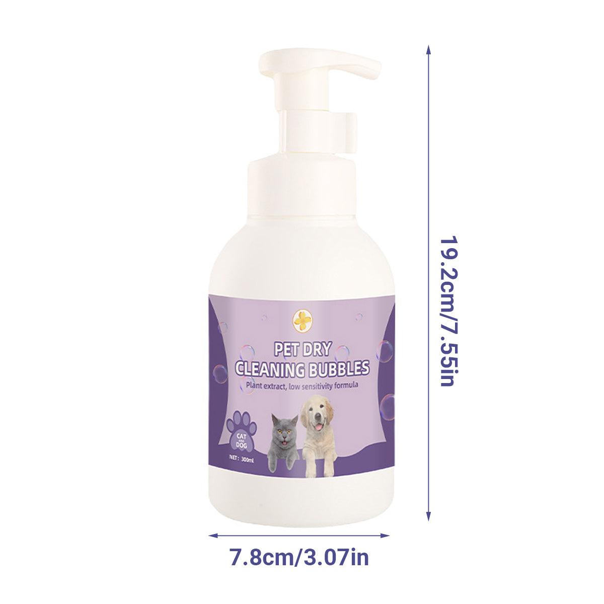 Pet Cleaning Supplies: 500ml Pet Leave In Dry Cleaning Foam No Rinse Bath Wash for Dogs and Cats