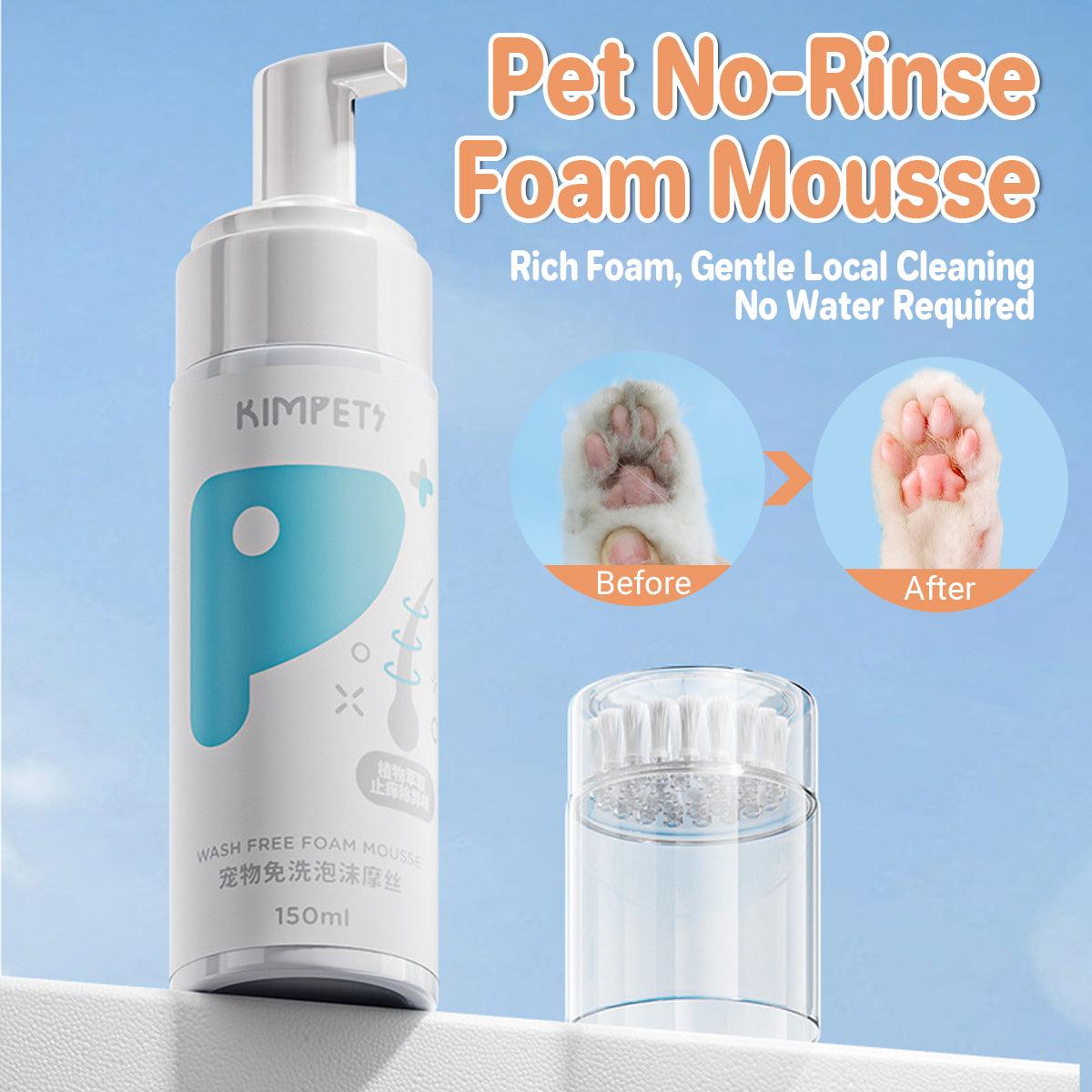 Pet Grooming Supplies: 150ml Pet Dry Cleaning Foam Free Clear Body Wash Mousse for Dogs and Cats