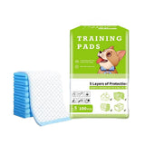 Pet Cleaning Supplies: Large Puppy Dog Training Pads Pet Toilet Thickened Pee Pads Mat Indoor Absorbent - M ( 60*45cm) - 50PCS
