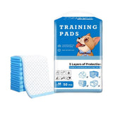 Pet Cleaning Supplies: Large Puppy Dog Training Pads Pet Toilet Thickened Pee Pads Mat Indoor Absorbent - M ( 60*45cm) - 50PCS