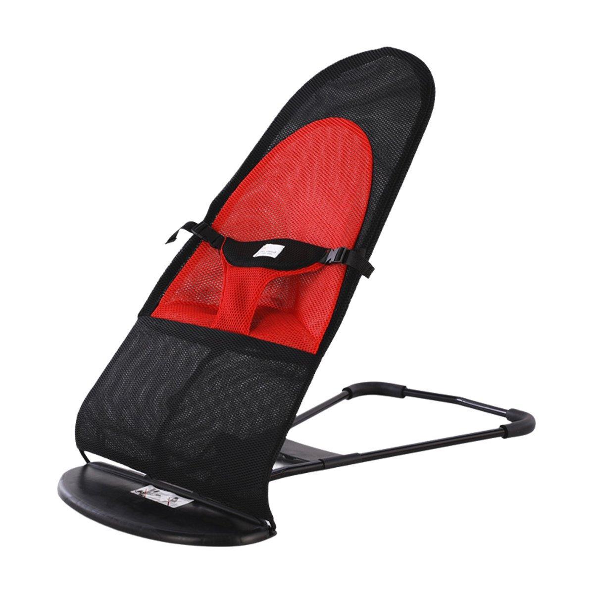 Cat Furniture: Pet Rocking Chair for Dogs Cats Foldable Pet Bed Portable Sleeping Lounger Chair - Black