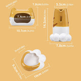 Small Animal Habitats & Cages: Hamster Porcelain Nest Escape House Tiger Head Bowl Claw Water Bottle Set