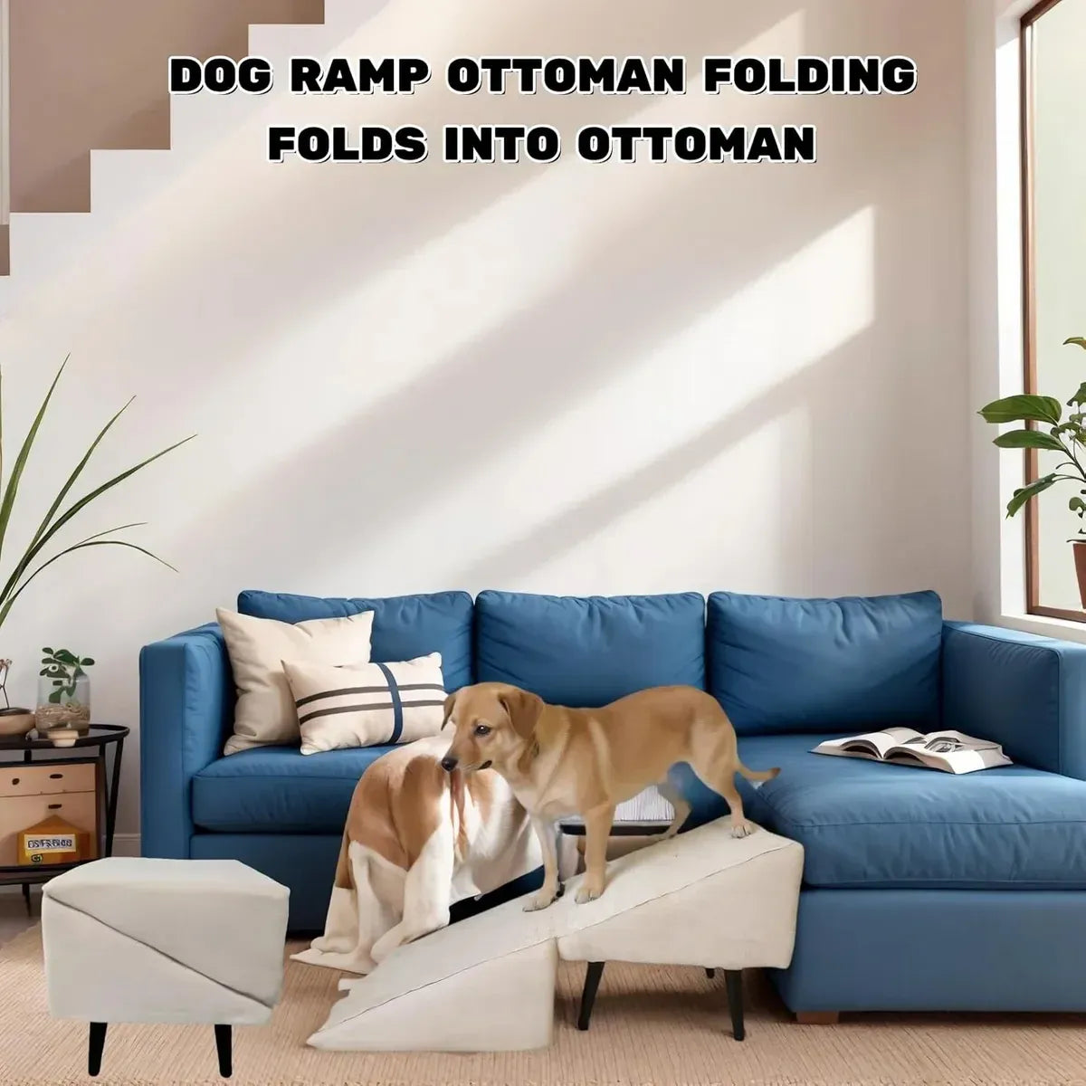 Foldable Pet Ramp Stairs Non Slip for Cats Dogs Home Furniture Safe Comfortable