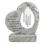 Garden Ornaments: Wind Chime Pet Memorial Headstone Outdoor Garden Decoration for Remembrance