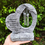 Garden Ornaments: Wind Chime Pet Memorial Headstone Outdoor Garden Decoration for Remembrance