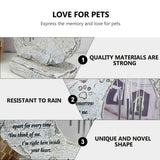 Garden Ornaments: Wind Chime Pet Memorial Headstone Outdoor Garden Decoration for Remembrance