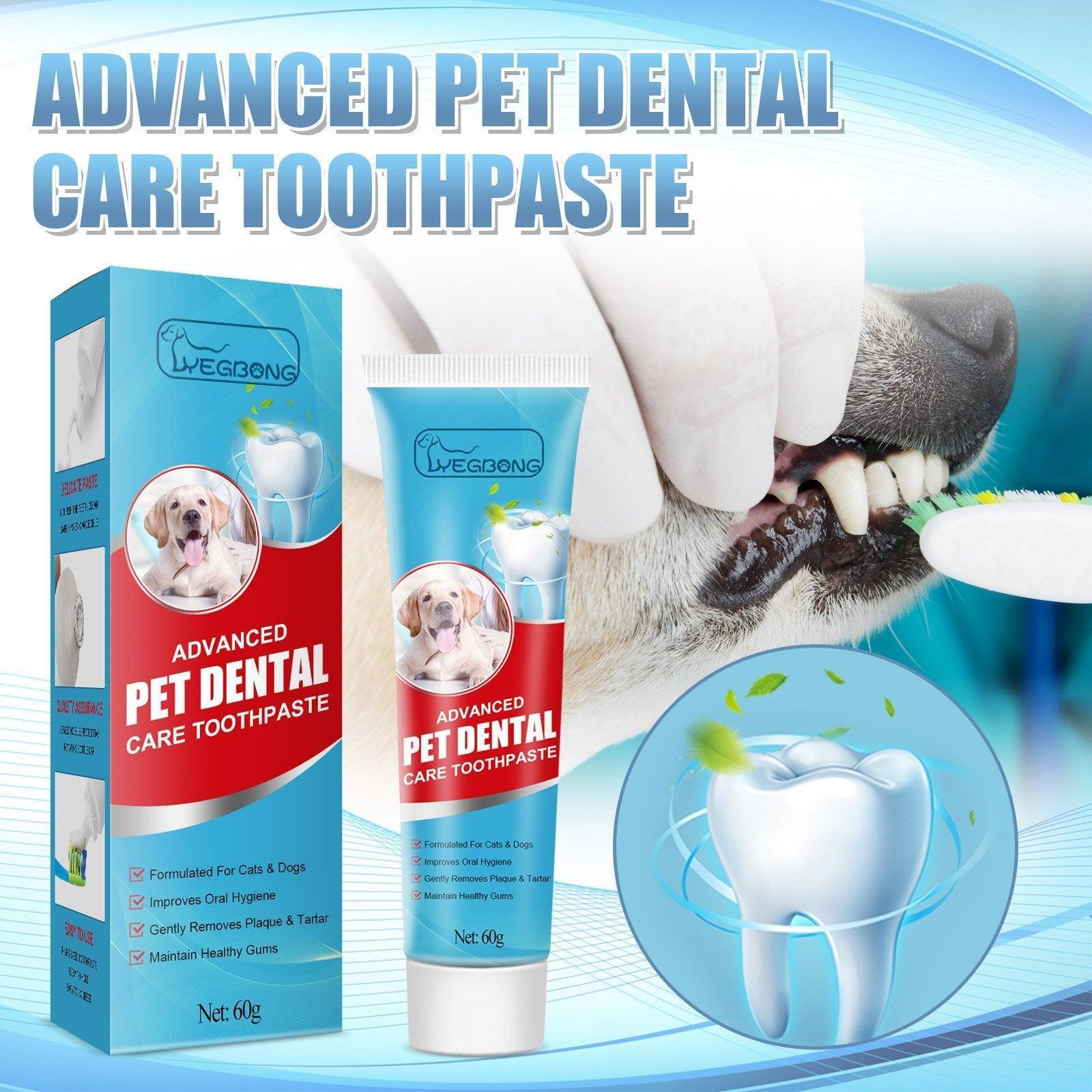 Pet Grooming Supplies: Pet Toothpaste Dog Cat Fresh Breath Tartar Removal Oral Care Edible Cleaning