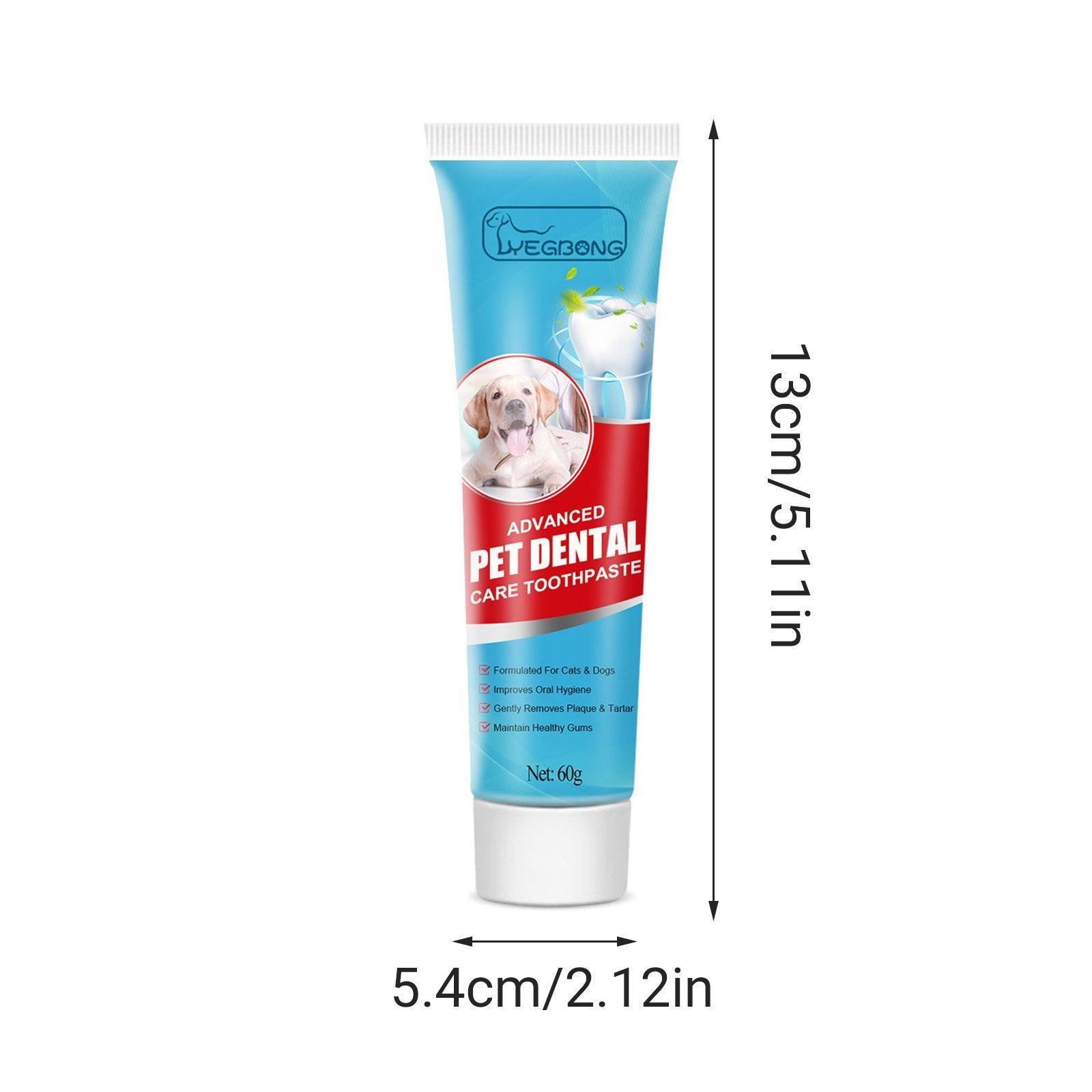 Pet Grooming Supplies: Pet Toothpaste Dog Cat Fresh Breath Tartar Removal Oral Care Edible Cleaning