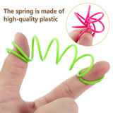 Cat Toys: 4PCS Cat Spring Toys Colourful Plastic Jumping Toy for Kitten Interactive Play