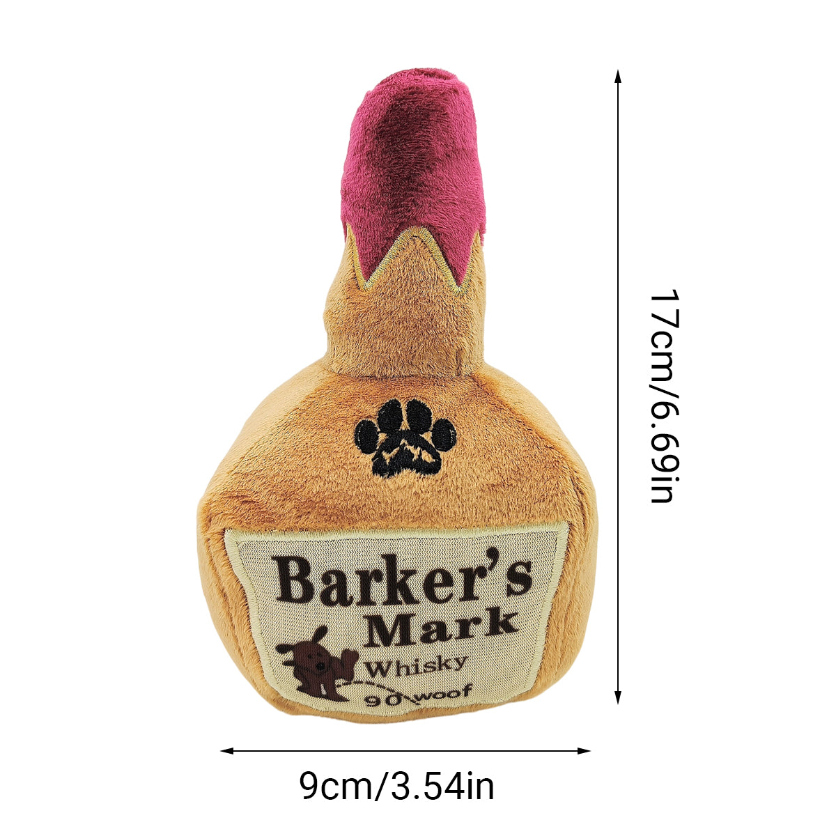 Dog Apparel: Dog Squeaky Toy Plush Wine Bottle Stuffed Chew Toy Sound Pet Play Supplies Use
