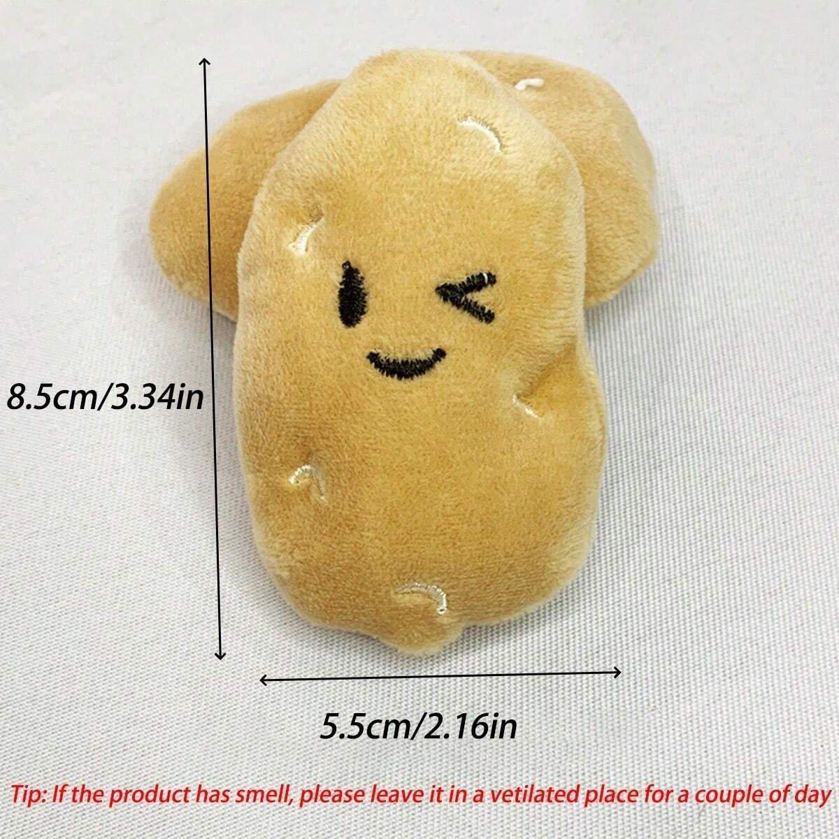 Cat Scratchers: 20PCS Handmade Cute Squeaky Little Potato Doll Pet Plush Doll For Dog Cat