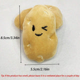 20PCS Handmade Cute Squeaky Little Potato Doll Pet Plush Doll For Dog Cat