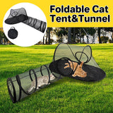 Cat Scratchers: Outdoor Pet Tent Nest Foldable Cat Tunnel Playhouse Portable Shelter for Cats