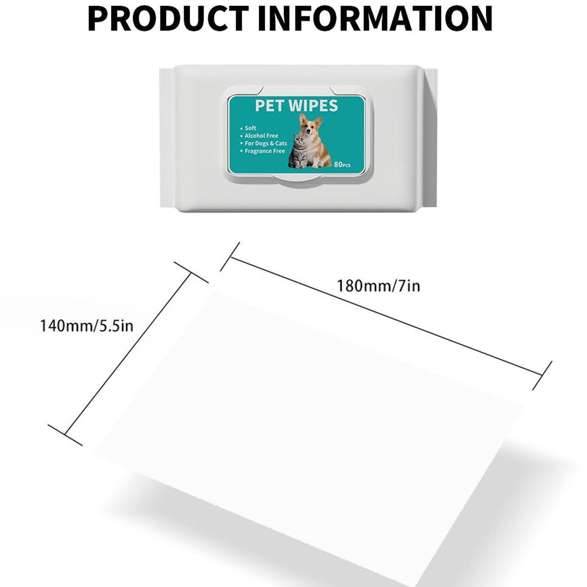 Pet Grooming Supplies: Pet Ear Cleaning Wipes Dogs Cats Gentle Ear Care Wipes Healthy Ears